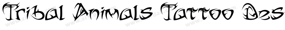 Tribal Animals Tattoo Designs字体转换